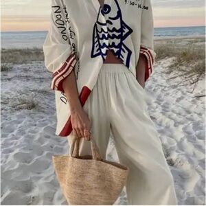 Stylish Cream Women's Pants